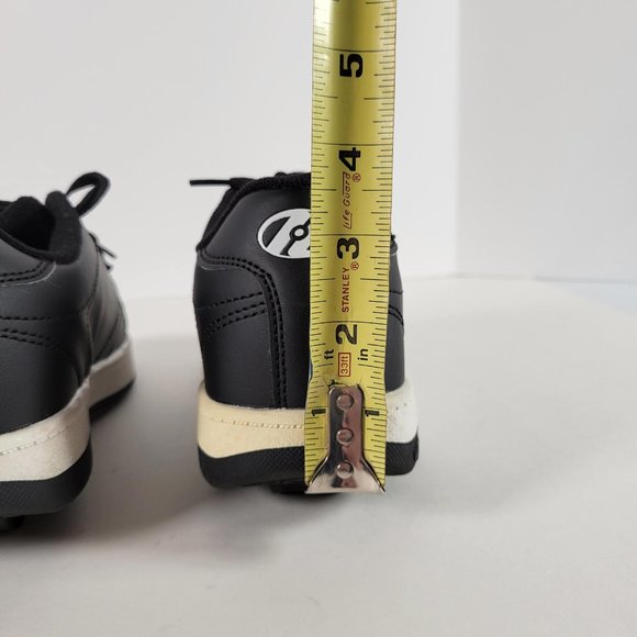 HEELYS Black Low Wheeled Heeled Shoe Unisex Kids Size 3 - Picture 6 of 11